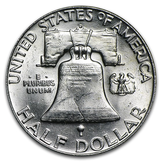 90 Silver Franklin Halves 10 20Coin Roll BU Franklin Half Dollars